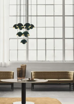 Suspension Flowerpot Vp1 Metal Bleu Gris / O 23 Cm - By Verner Panton, 1969 - &Tradition