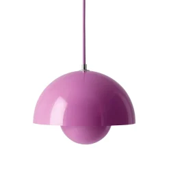 Suspension Flowerpot Vp1 Metal Rose / O 23 Cm - By Verner Panton, 1968 - &Tradition