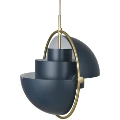 Suspension Multi-Lite Large Metal Bleu / O 36 Cm - Modulable & Orientable / Reedition 1972 - Gubi
