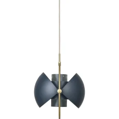 Suspension Multi-Lite Large Metal Bleu / O 36 Cm - Modulable & Orientable / Reedition 1972 - Gubi