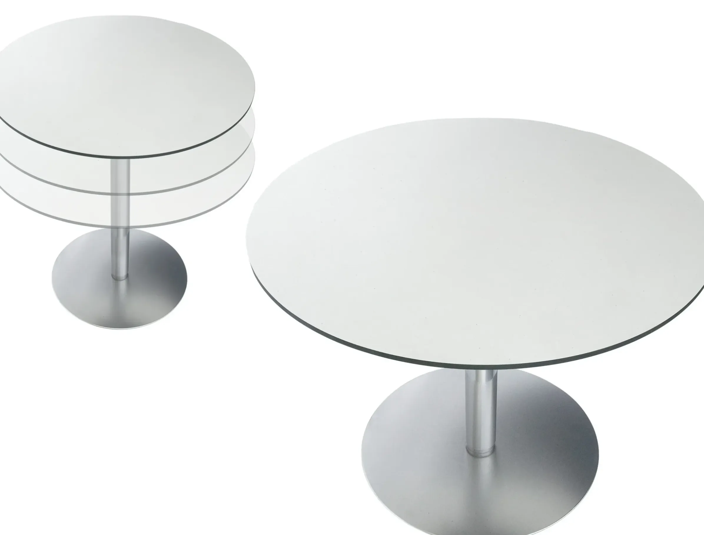 Table A Hauteur Reglable Brio Metal Bois / O 60 Cm - Lapalma