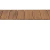 Table A Rallonge Maki Metal Blanc Bois Naturel / Teck - L 219 A 299 Cm - Kristalia
