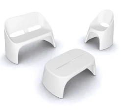 Table Basse Amelie Plastique/ Banc - L 108 Cm - Slide