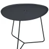 Table Basse Cocotte Metal Gris Noir / L 55 X H 43,5 Cm - Plateau Amovible - Fermob