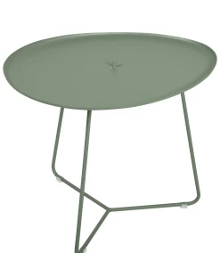 Table Basse Cocotte Metal Vert / L 55 X H 43,5 Cm - Plateau Amovible - Fermob