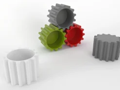 Table Basse Gear Plastique/ Pouf - O 55 X H 43 Cm - Slide