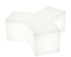 Table Basse Lumineuse Ypsilon Indoor Plastique / Pouf - L 120 Cm - Slide