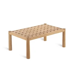 Table Basse Pevero Bois Naturel / 80 X 50 Cm - - Unopiu