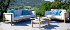 Table Basse Pevero Bois Naturel / 80 X 50 Cm - - Unopiu