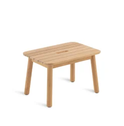 Table Basse Pevero Bois Naturel / 37 X 54 Cm - - Unopiu