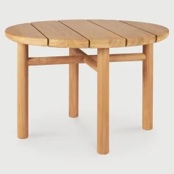 Table Basse Quatro Outdoor Bois Naturel / O 68 X H 42 Cm - - Ethnicraft