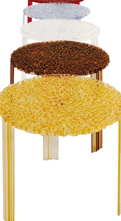 Table Basse T-Table Alto Plastique Noir / O 50 X H 44 Cm - Kartell
