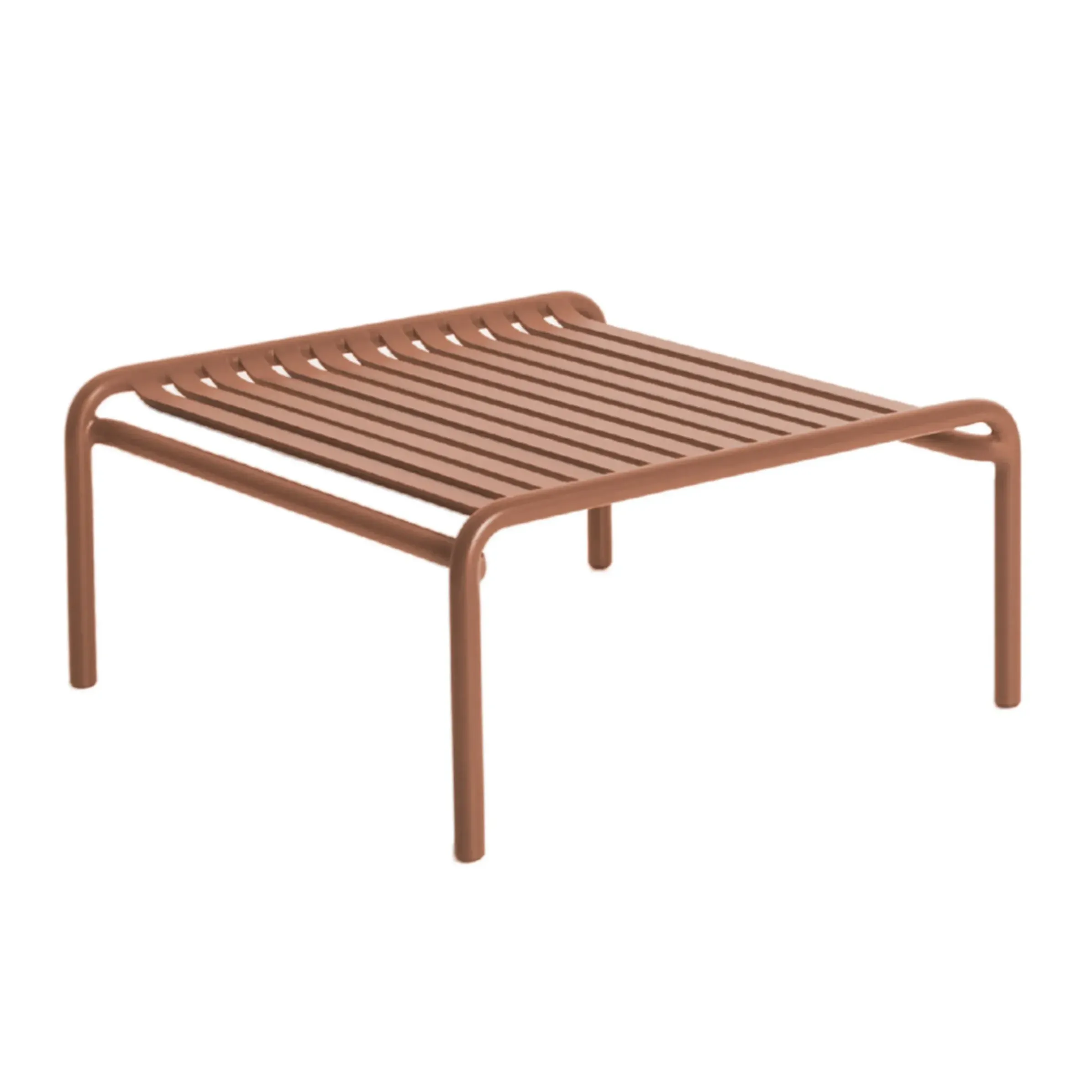 Table Basse Week-End Metal Marron / Small - 69 X 60 Cm / Aluminium - Petite Friture