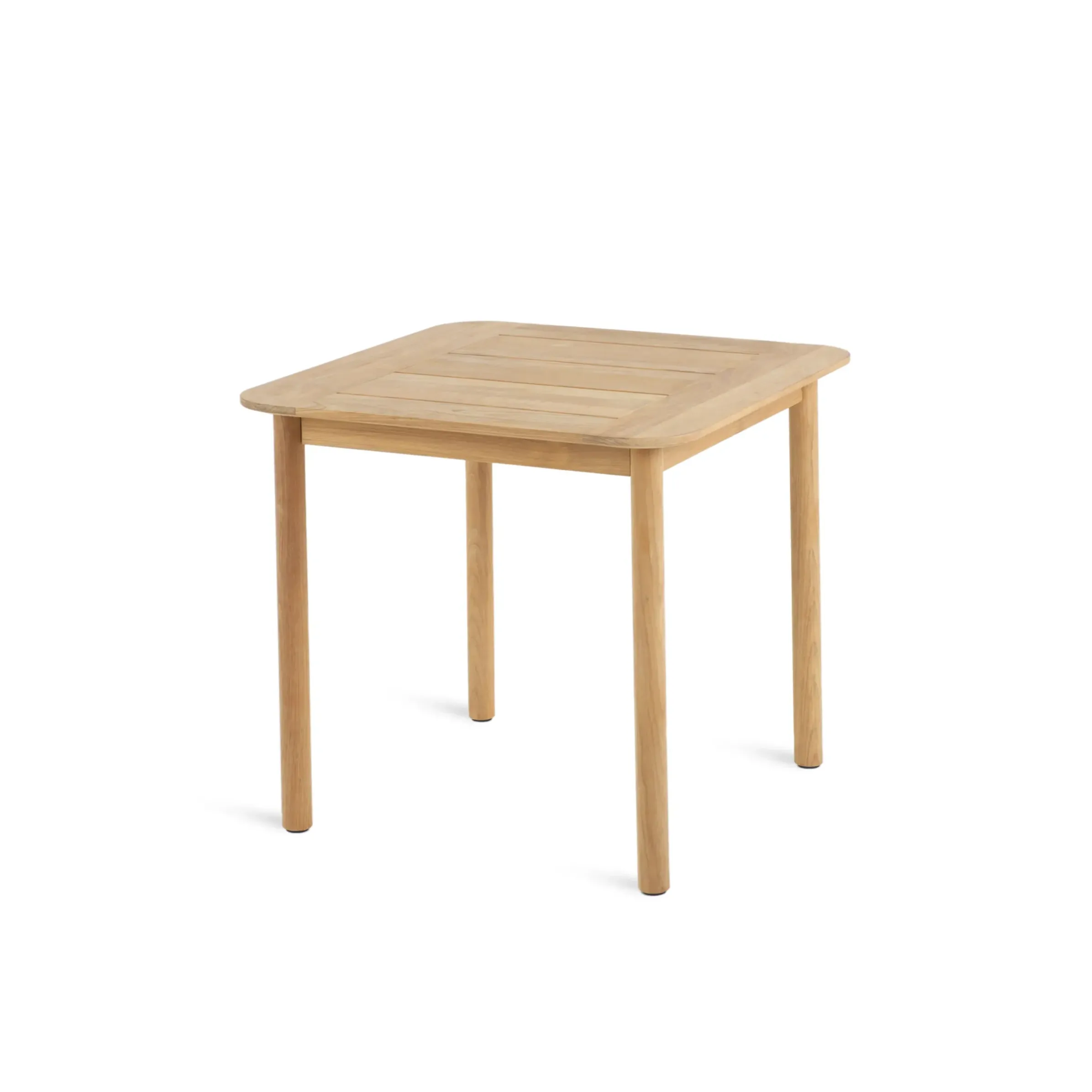 Table Carree Pevero Bois Naturel / 80 X 80 Cm - - Unopiu