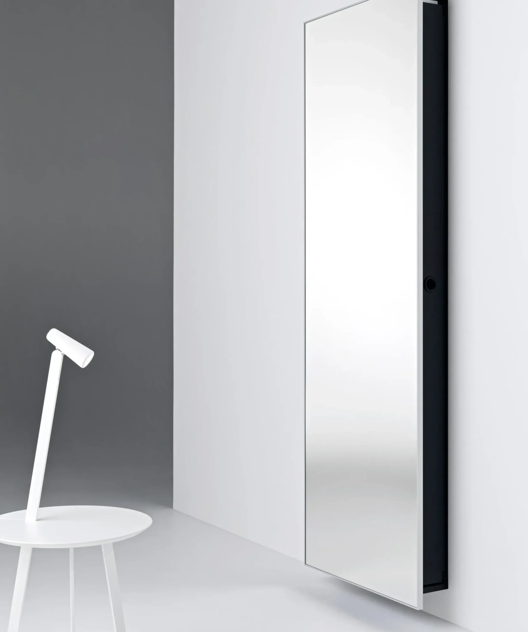 Table D'Appoint Albino Metal Bois/ Lampe Led - O 41 Cm - Horm