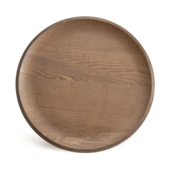 Table D'Appoint Al Wood Bois Naturel / Bois Moule - O 40 X H 45,5 Cm - Kartell