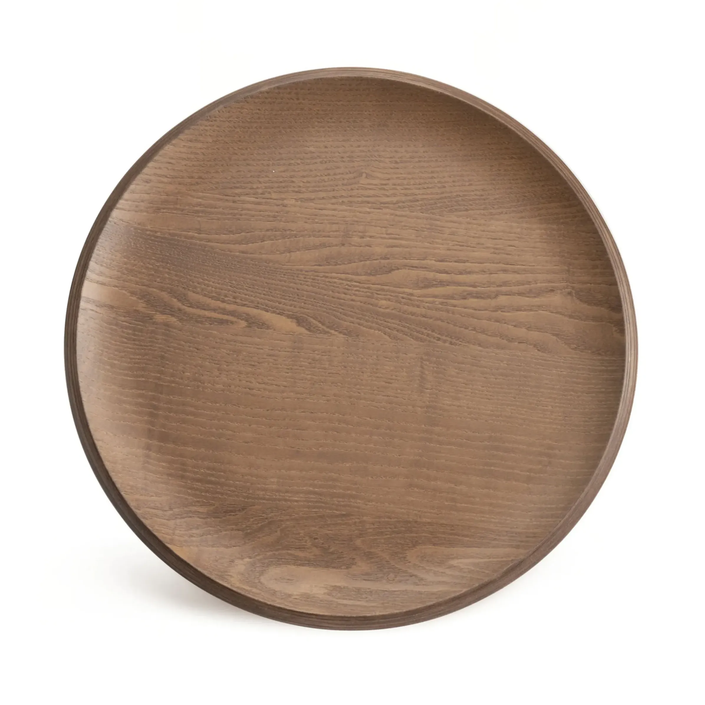 Table D'Appoint Al Wood Bois Naturel / Bois Moule - O 40 X H 45,5 Cm - Kartell