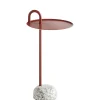 Table D'Appoint Bowler Metal Pierre Rouge / Granit - Hay