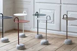 Table D'Appoint Bowler Metal Pierre Rouge / Granit - Hay