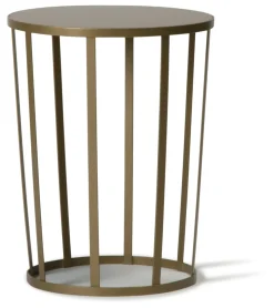 Table D'Appoint Hollo Metal Or / Tabouret -  O 35 X H 44 Cm - Petite Friture