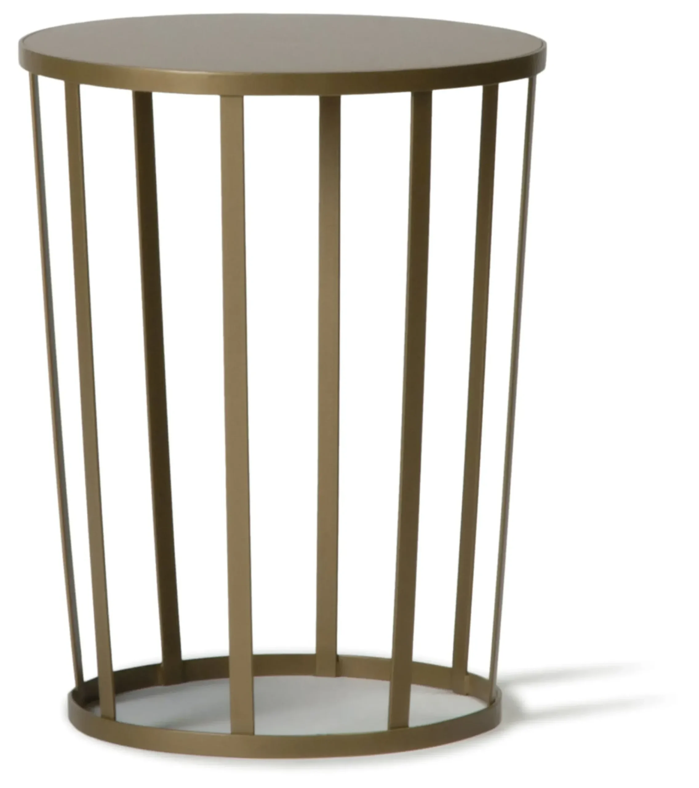 Table D'Appoint Hollo Metal Or / Tabouret - O 35 X H 44 Cm - Petite Friture