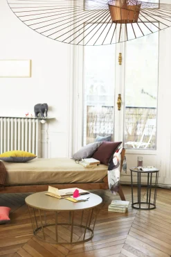 Table D'Appoint Hollo Metal Or / Tabouret - O 35 X H 44 Cm - Petite Friture