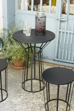 Table D'Appoint Hollo Metal Or / Tabouret - O 35 X H 44 Cm - Petite Friture