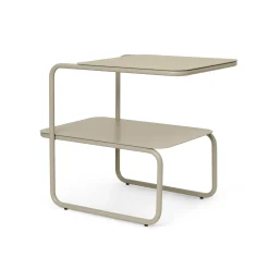 Table D'Appoint Level Metal Beige / 55 X 35 Cm - Ferm Living