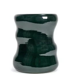 Table D'Appoint Pawn Organic Ceramique Vert / Tabouret - Serax