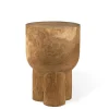 Table D'Appoint Pile/ Table D'Appoint - Bois Sculpte Main - Pols Potten