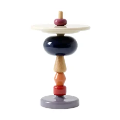 Table D'Appoint Shuffle Mh1 Bois Multicolore / Modulable - O 45 X H 69 Cm - &Tradition