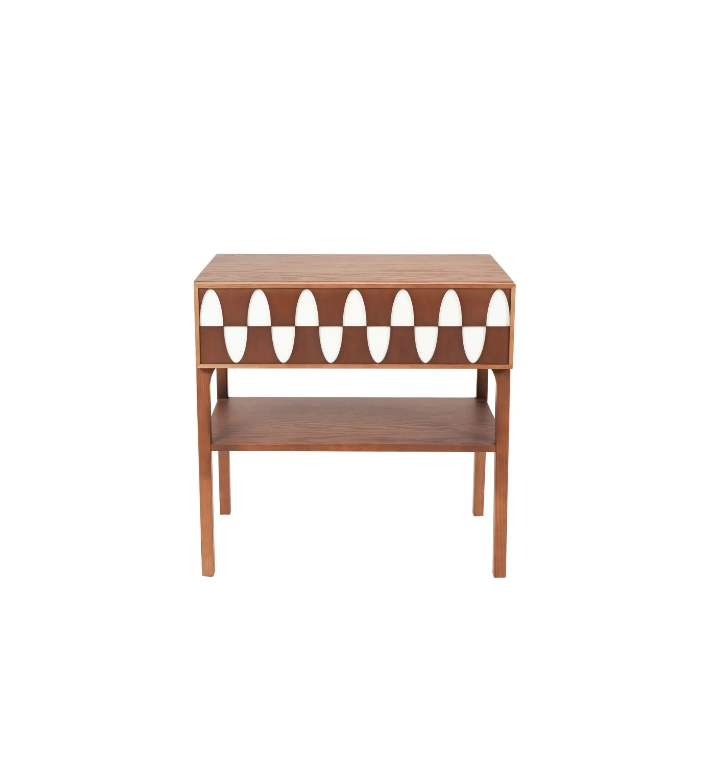 Table De Chevet Ecailles Bois Naturel / 1 Tiroir - L 60 Cm - Maison Sarah Lavoine