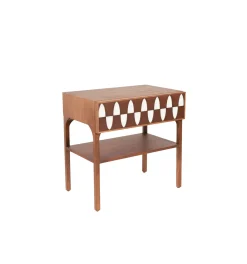 Table De Chevet Ecailles Bois Naturel / 1 Tiroir - L 60 Cm - Maison Sarah Lavoine