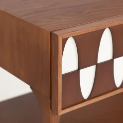 Table De Chevet Ecailles Bois Naturel / 1 Tiroir - L 60 Cm - Maison Sarah Lavoine