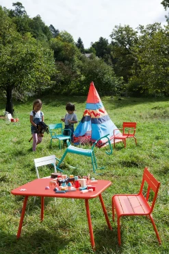 Table Enfant Luxembourg Kid Metal Vert / 75 X 55 Cm - Fermob