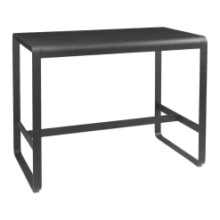 Table Haute Bellevie Metal Noir / 140 X 80 X H 105 Cm - Fermob