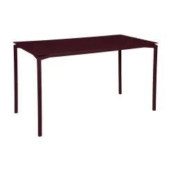 Table Haute Calvi Metal Rouge / 160 X 80 Cm X H 92 Cm - 6 Personnes - Fermob