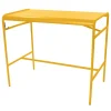Table Haute Luxembourg Metal Jaune / 4 Personnes - 126 X 73 Cm - Aluminium - Fermob