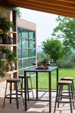 Table Haute Nova Metal Vert / 120 X 80 Cm X H 105 Cm - Emu