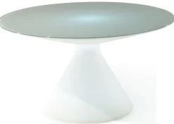 Table Lumineuse Ed Verre Plastique/ O 140 Cm - Slide