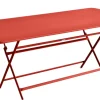 Table Pliante Caractere Metal Rouge Orange / 90 X 190 Cm - 8 A 10 Personnes - Fermob