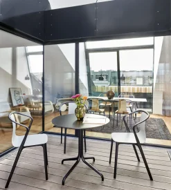 Table Rectangulaire Belleville Outdoor Bois/ 300 X 75 Cm - Stratifie Massif - Vitra