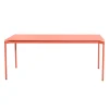 Table Rectangulaire Fromme Metal Rose Orange / Aluminium - 180 X 90 Cm - Petite Friture