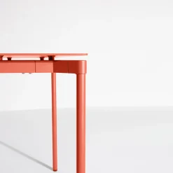 Table Rectangulaire Fromme Metal Rose Orange / Aluminium - 180 X 90 Cm - Petite Friture