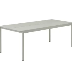 Table Rectangulaire Linear Metal Gris / 220 X 90 Cm - Muuto