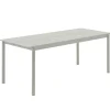 Table Rectangulaire Linear Metal Gris /  200 X 75 Cm - Muuto