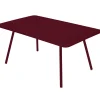 Table Rectangulaire Luxembourg Metal Rouge / 6 A 8 Personnes - 165 X 100 Cm - Fermob