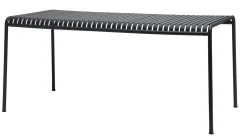 Table Rectangulaire Palissade Metal Gris Noir / 170 X 90 Cm Cm - R & E Bouroullec - Hay