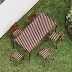 Table Rectangulaire Palissade Metal Rouge / 170 X 90 Cm - R & E Bouroullec - Hay