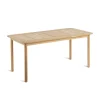 Table Rectangulaire Pevero Bois Naturel / 80 X 160 Cm - 8 Personnes - - Unopiu